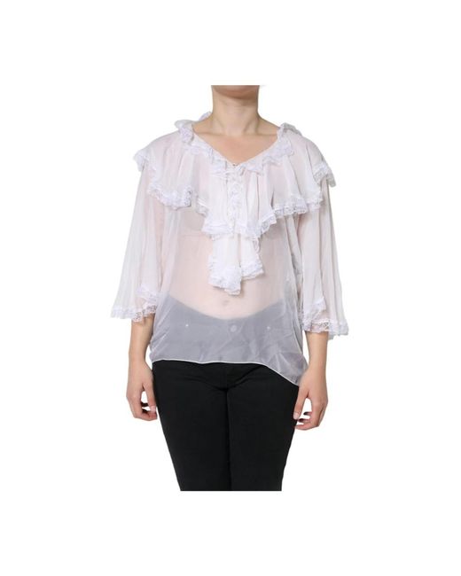 Dolce & Gabbana Gray Blouses