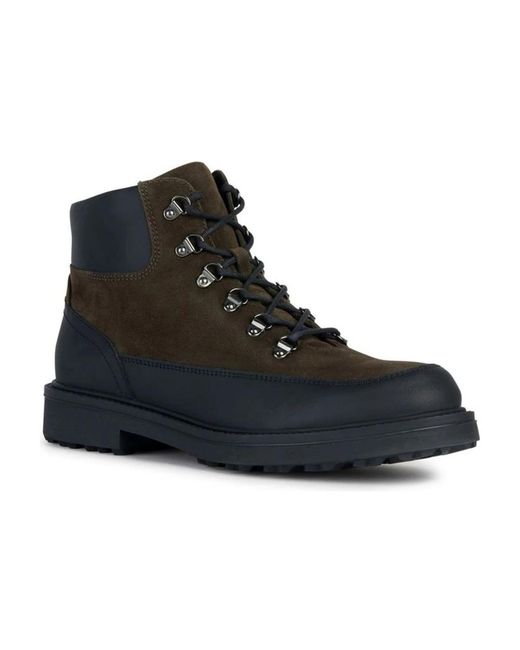Geox Black Lace-Up Boots for men