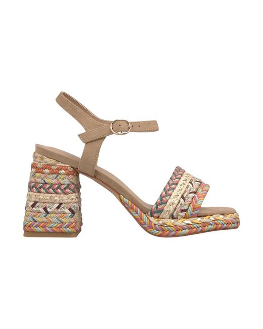 Alma En Pena. Metallic High Heel Sandals