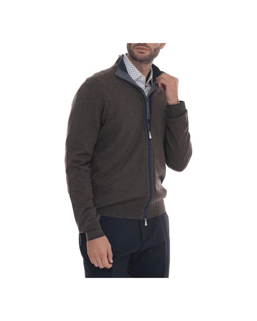 Gran Sasso Black Cardigans for men