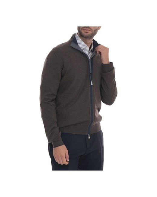 Gran Sasso Black Cardigans for men