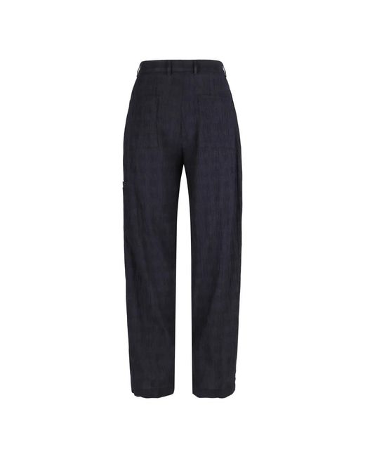 Emporio Armani Blue Slim-Fit Trousers for men