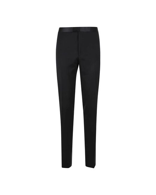 Tonello Black Slim-Fit Trousers for men