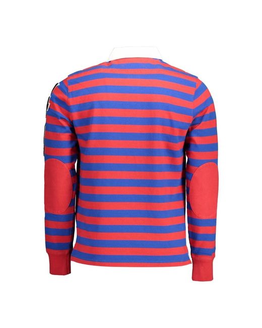 Gant Rode Polo Met Lange Mouwen in het Red voor heren