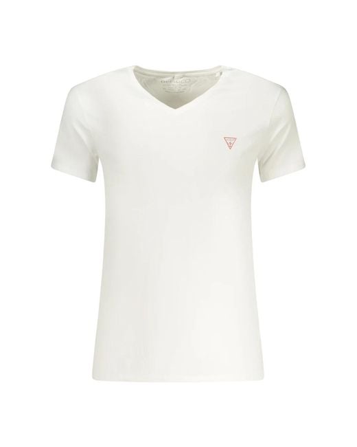 Guess White T-Shirts for men