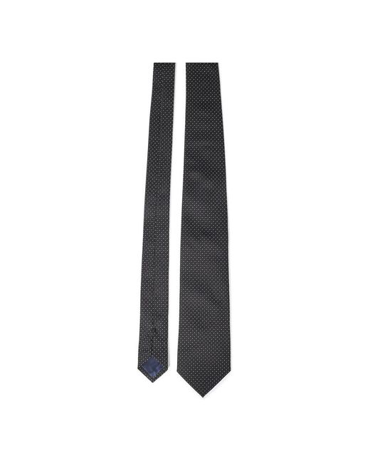 Franzese Collection Accessoires ,Zwart ,Zwarte Zijden Jacquard Stropdas in het Black voor heren