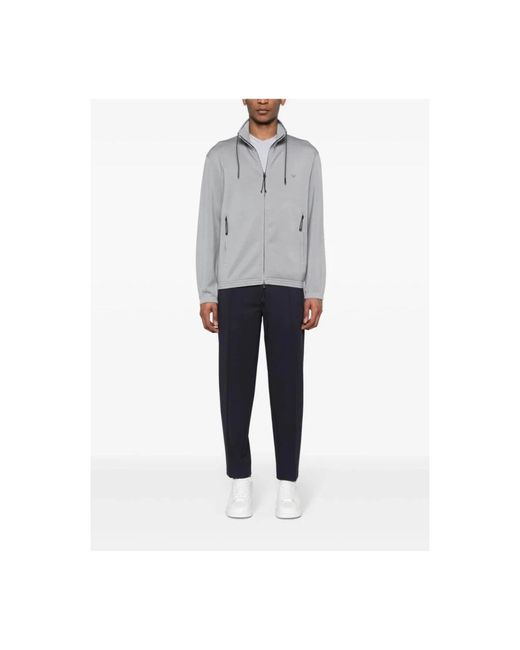 Emporio Armani Gray Zip-Throughs for men