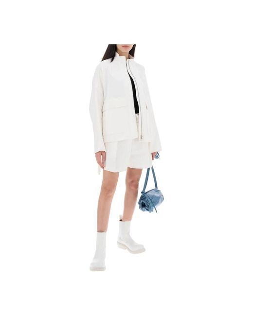Jil Sander White Short Shorts