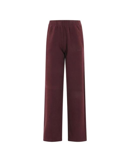 Mc2 Saint Barth Red Straight Trousers