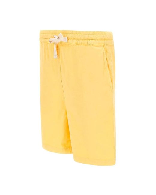 Drole de Monsieur Yellow Casual Shorts for men