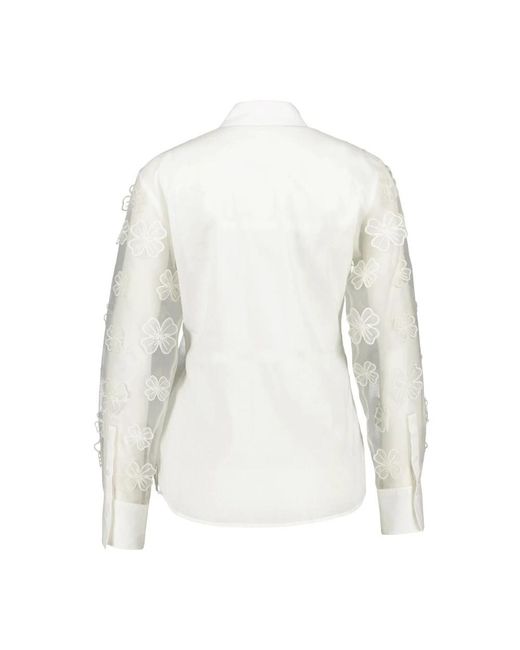 Van Laack Cellya Shirt in het White