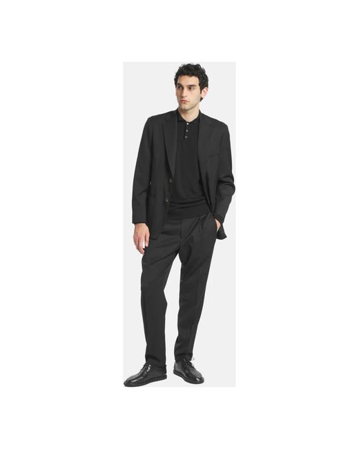 Barena Black Suit Trousers for men