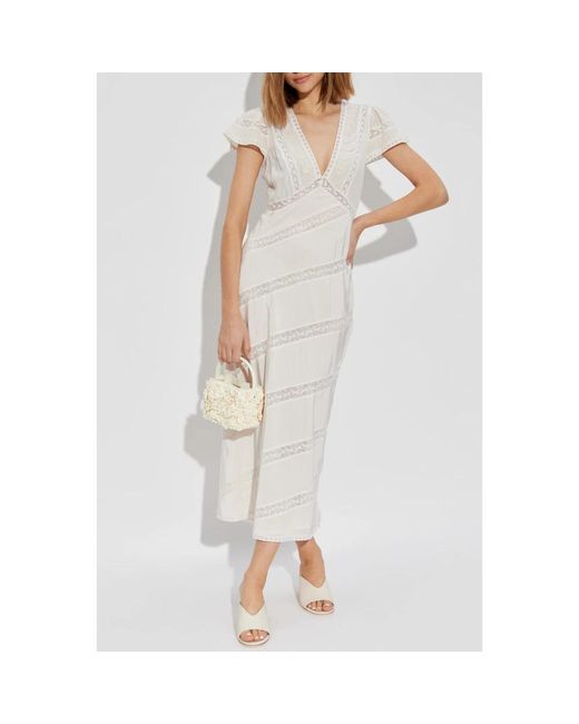 LoveShackFancy Natural Kleid perletta