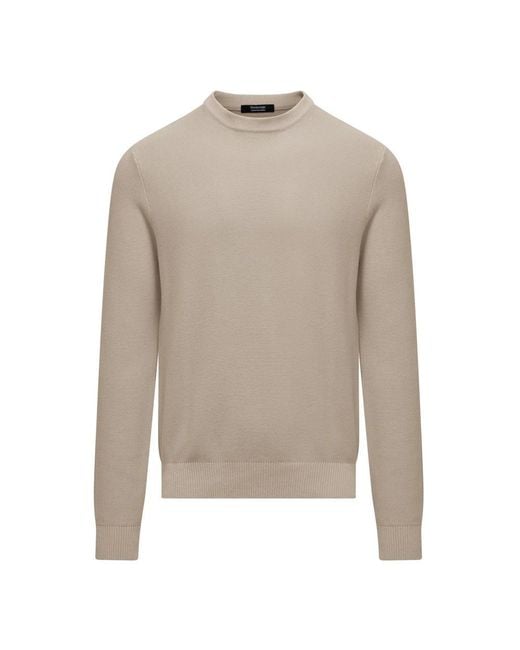 Bomboogie Gray Round-Neck Knitwear for men