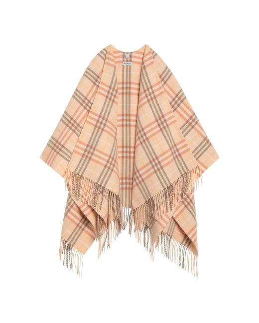 Burberry Wol Kasjmier Jassen in het Natural