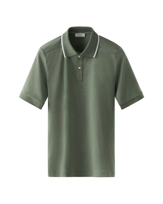 Eton of Sweden Green Polo Shirts for men
