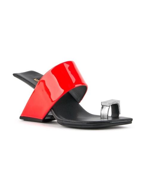 United Nude Red Heeled Mules