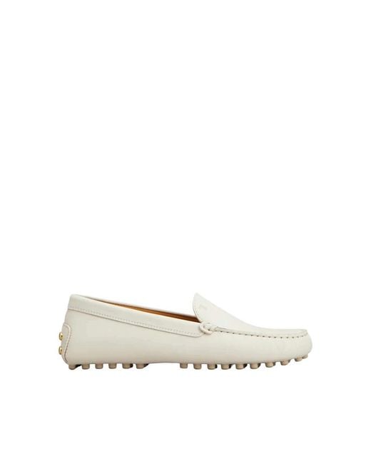 Tod's White Loafers