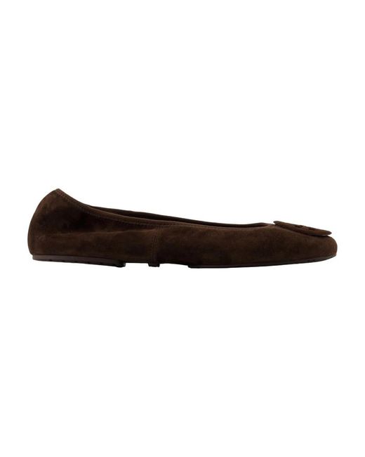 Tory Burch Brown Ballerina Shoes