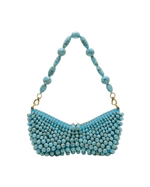 Cult Gaia Blue Shoulder Bags