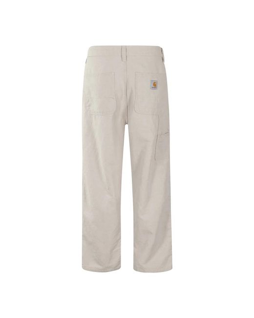 Carhartt Gray Straight Trousers for men