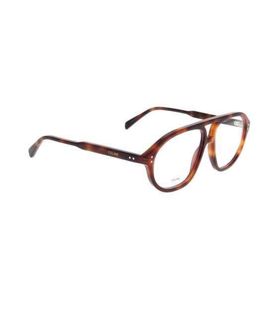 Glasses Céline de color Brown
