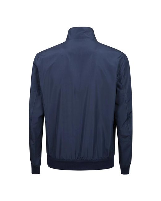 Kiton Jassen ,Blauw ,Nylon Nylonjas Met Zijzakken in het Blue voor heren