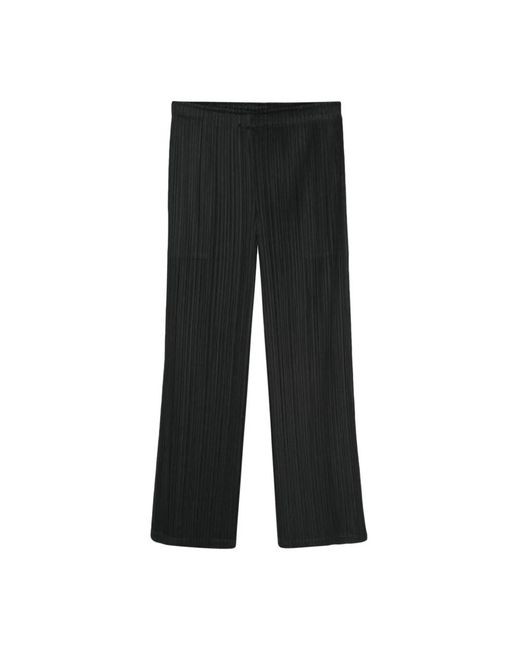 Pantalones negros para hombres y mujeres Issey Miyake de color Black