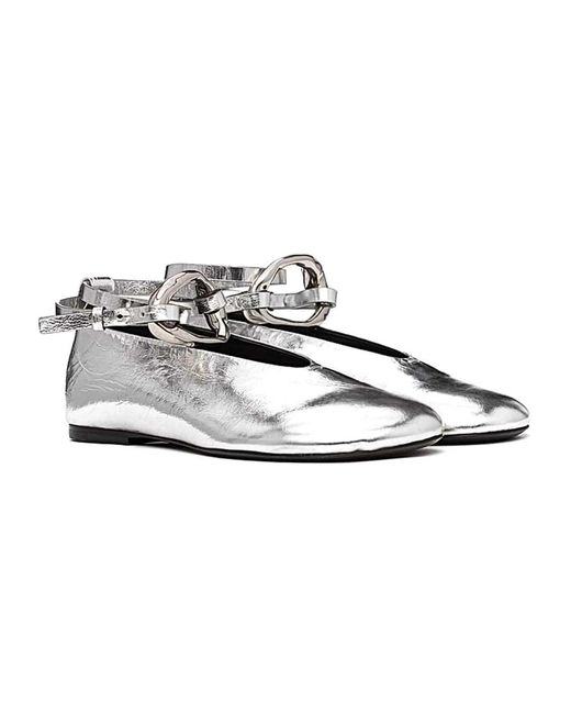 Jil Sander White Ballerinas