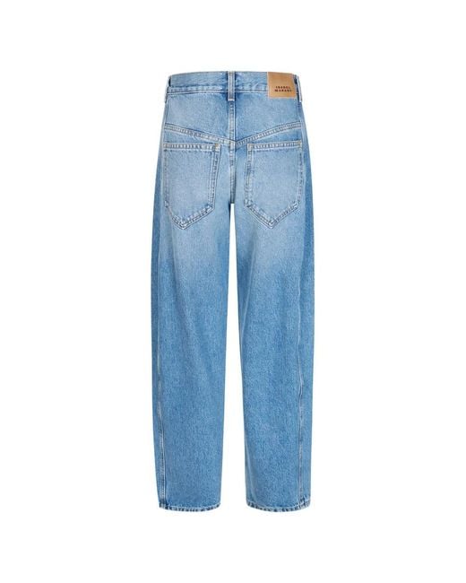 Isabel Marant Blue Loose Fit Jeans