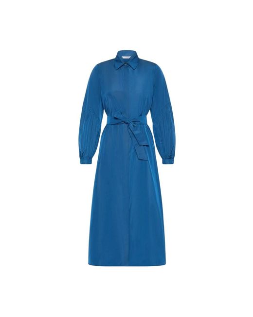 Max Mara Blue Shirt Dresses