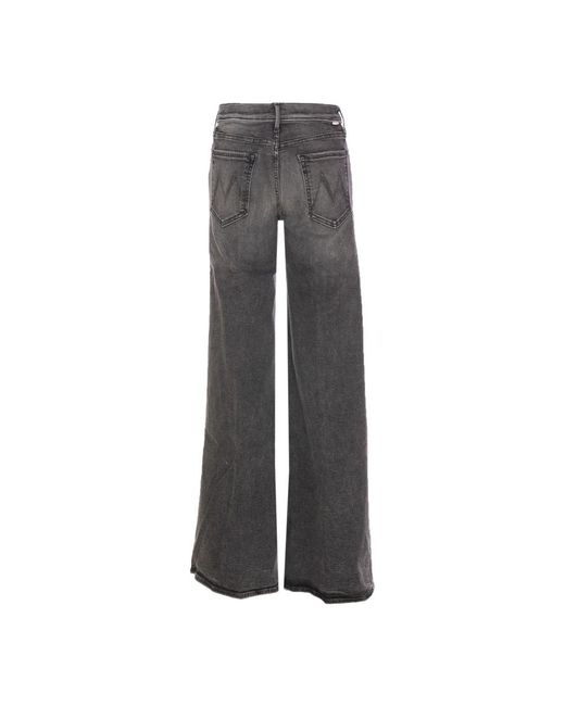 Mother Jeans ,Grijs ,Katoen Grijze Twister Heel Jeans in het Gray