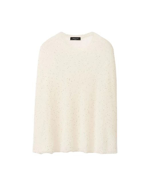Round-Neck Knitwear Fabiana Filippi en coloris Natural