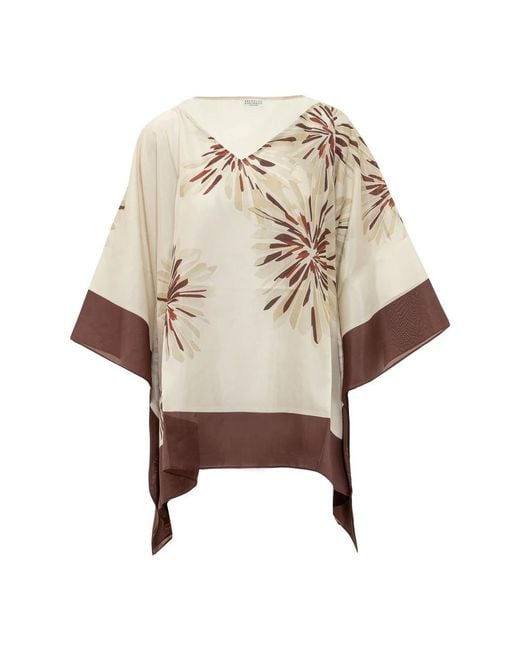 Brunello Cucinelli Natural Blouses