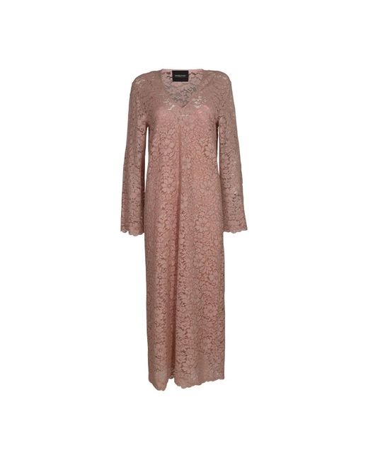 Midi Dresses Simonetta Ravizza de color Brown