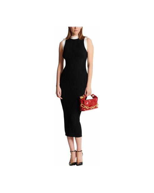 Balmain Knitted Dresses in het Black