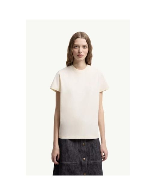 Moncler White T-Shirts