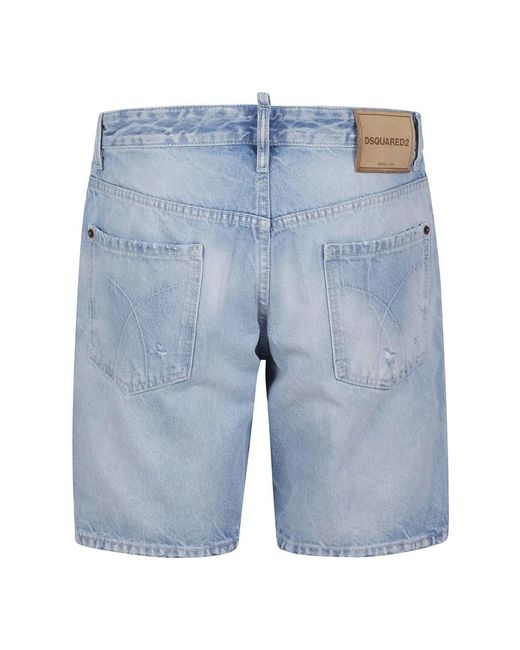 DSquared² Blue Denim Shorts for men