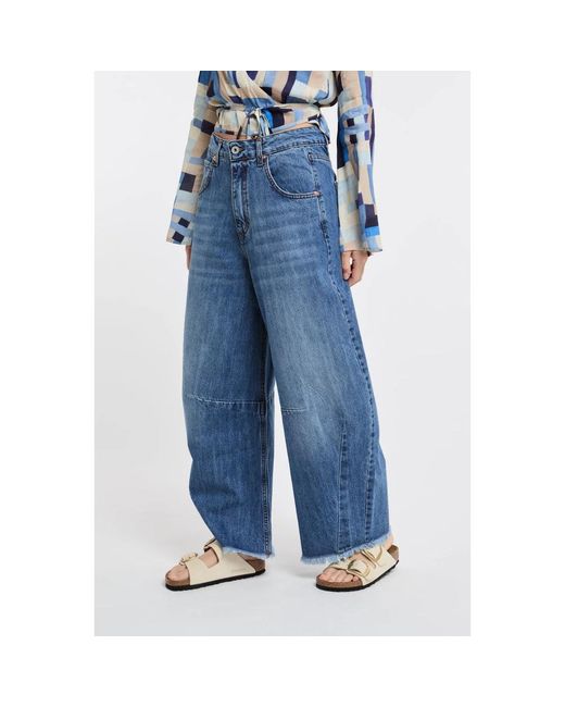 Ottod'Ame Blue Loose-fit jeans