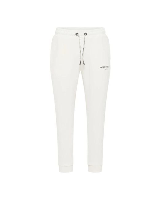 carlo colucci Sweatpants in het White voor heren