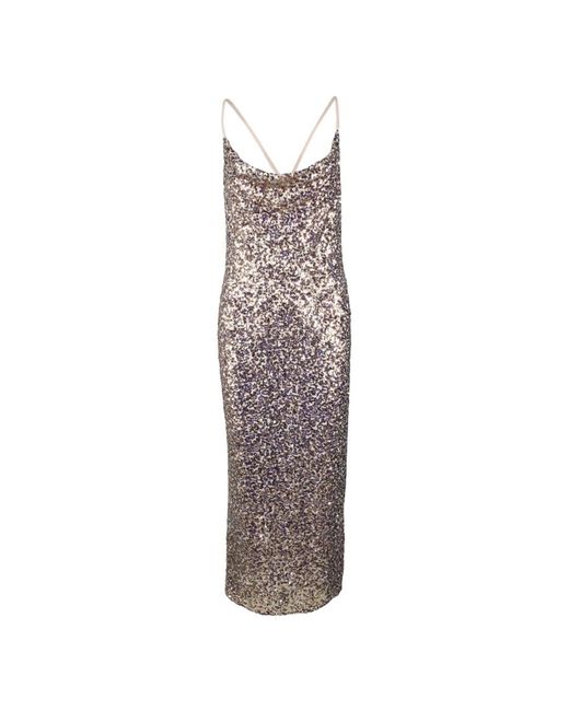 Anna Molinari Brown Party Dresses
