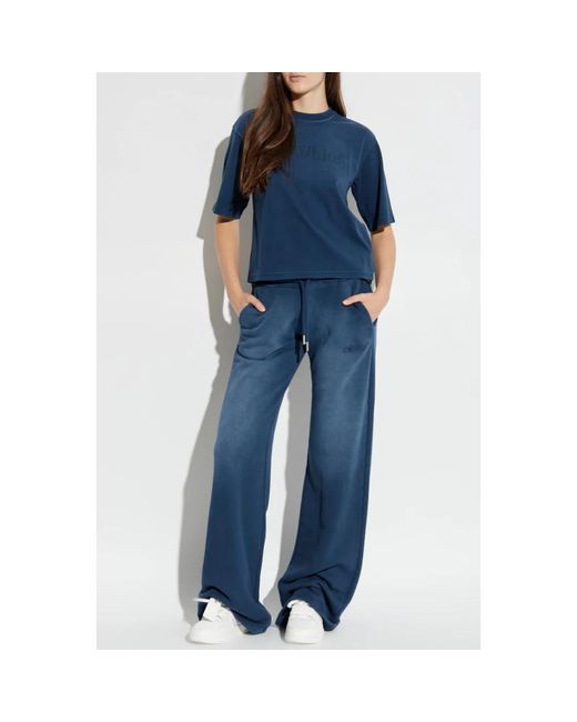 Off-White c/o Virgil Abloh Blue Sweatpants