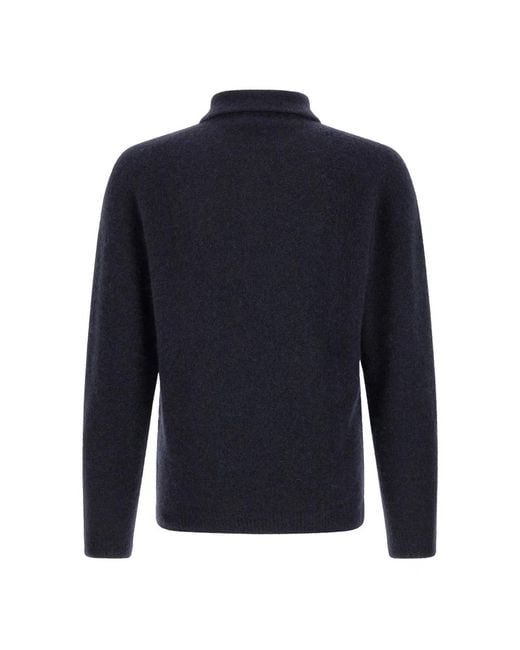 Roberto Collina Blue Round-Neck Knitwear for men