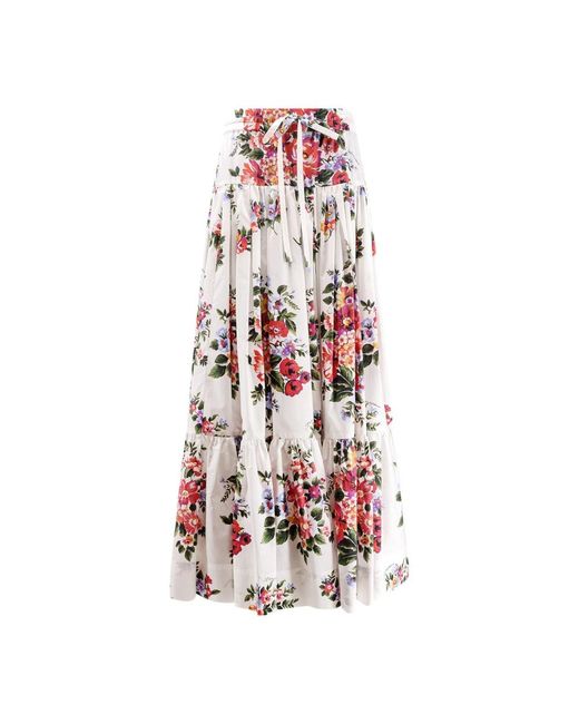Dolce & Gabbana Red Maxi Skirts