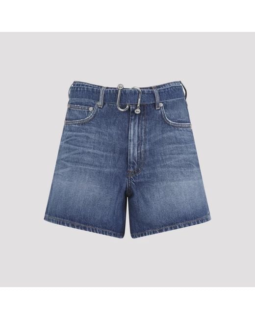 Sportmax Blue Denim Shorts