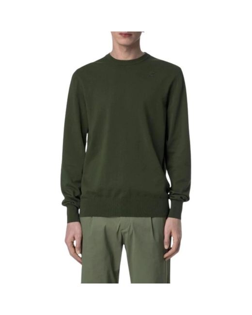 K-Way Green Round-Neck Knitwear