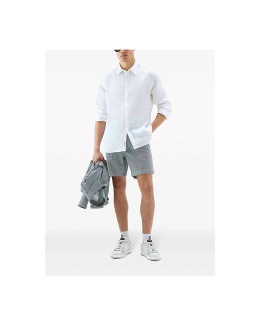 Woolrich Stilvolle hemden kollektion in White für Herren