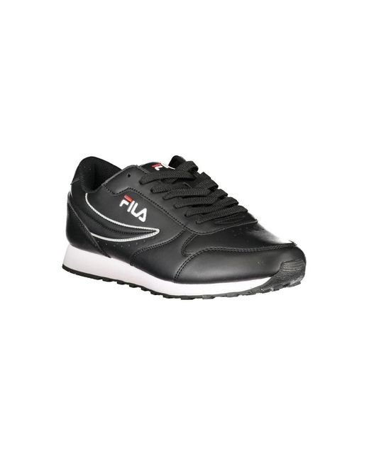 Fila Sleek Sports Sneakers With Contrast Details in Black for Men Lyst UK