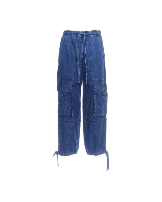 Isabel Marant Blue Loose-Fit Jeans
