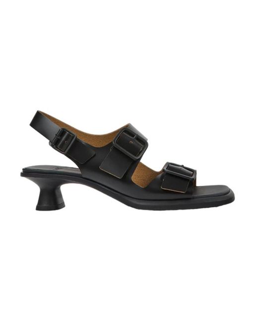 High heel sandals Camper de color Black